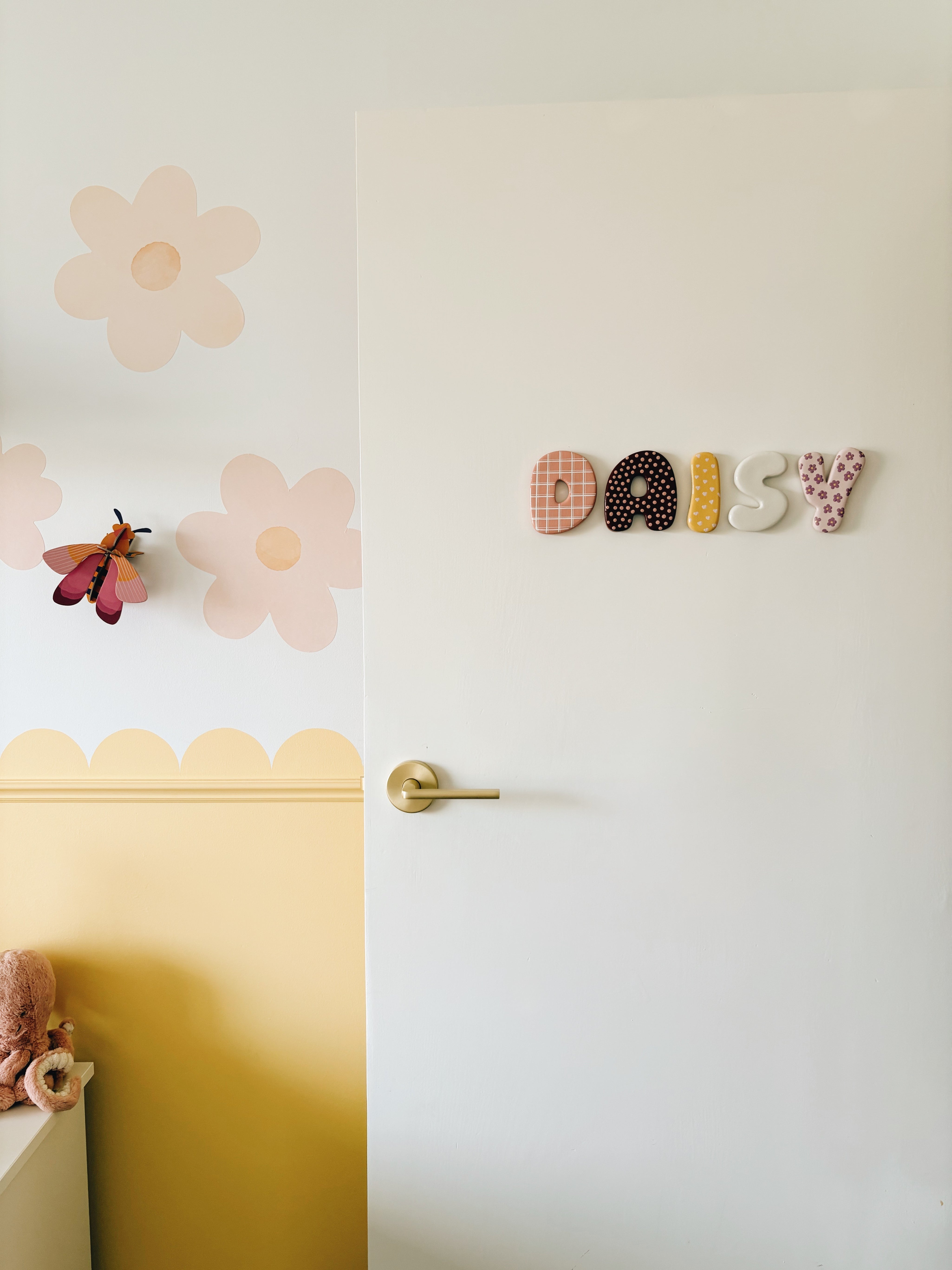 Jumbo clay letters