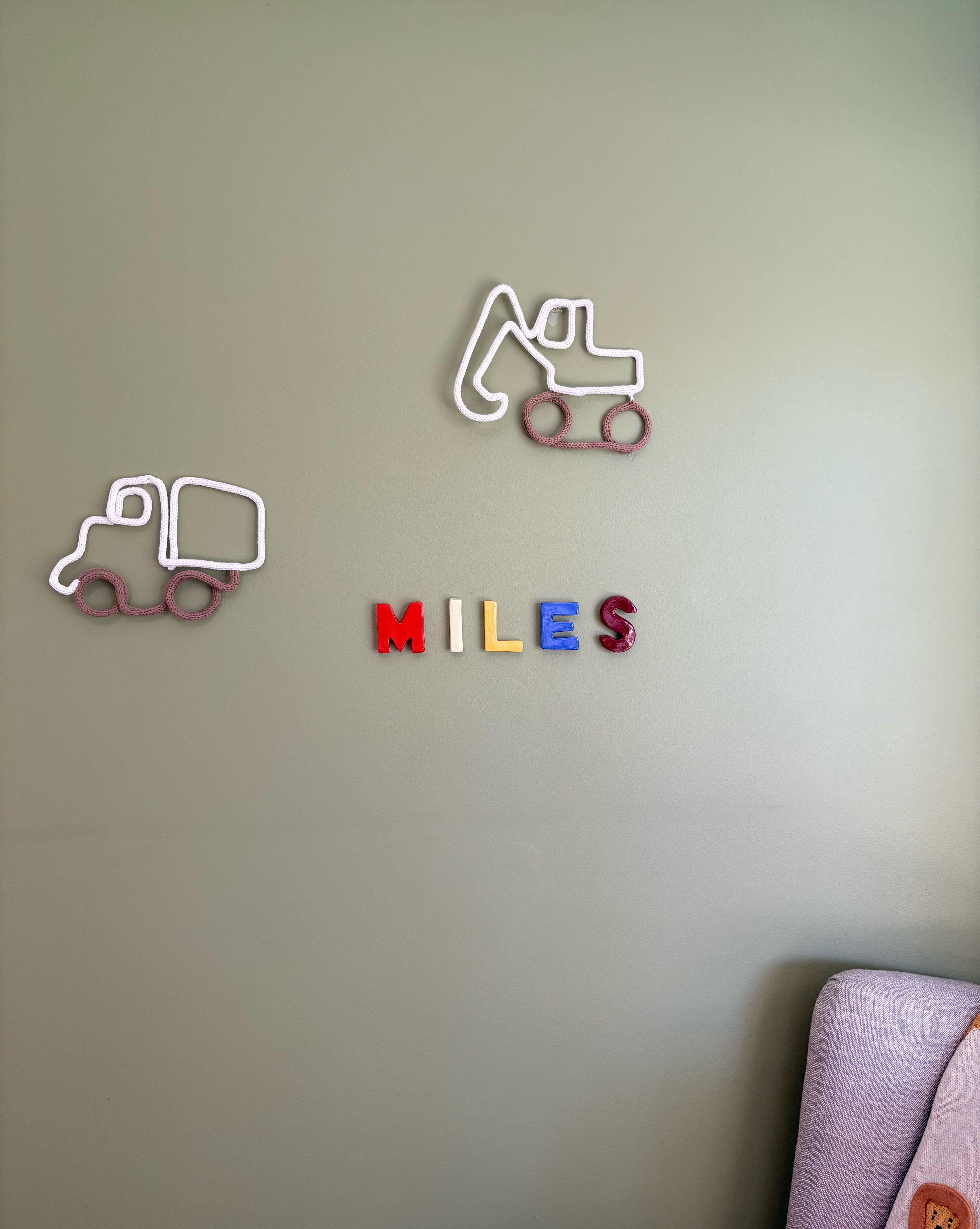 Ceramic letters