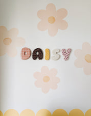 Jumbo clay letters